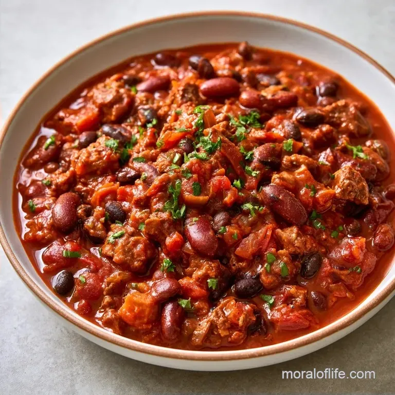 Dump and Go Crockpot Chili with Ground Beef