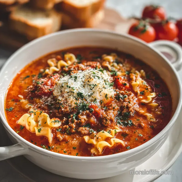 Easy Creamy Lasagna Soup