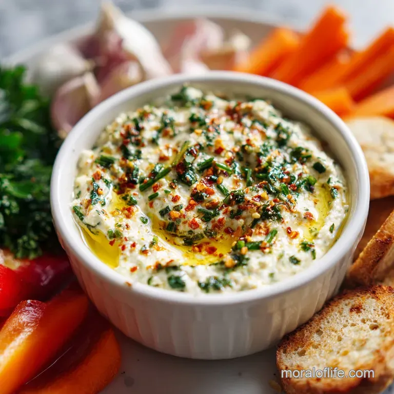 Vegetable Dip Recipe with Garlic and Herbs: Creamy & Zesty