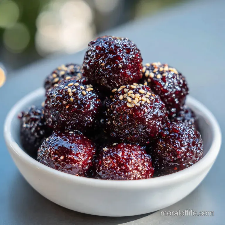 Grape Jelly BBQ Meatballs: Glossy & Savory