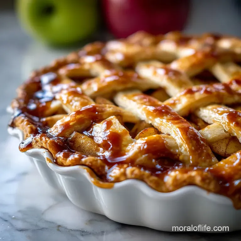 Scoops of warm, caramelized apple pie filling presented in glass jars, highlighting the fruit's soft texture and rich color.