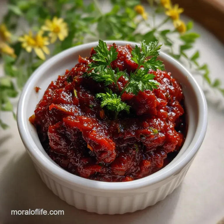 Homemade Red Pepper Paste Concentrate