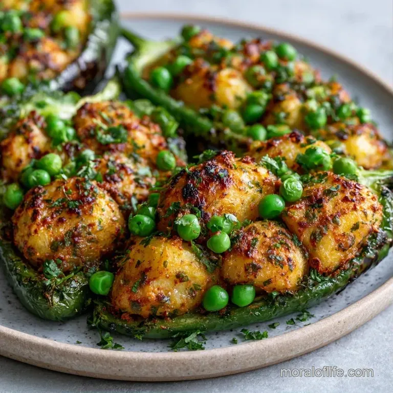 Golden-brown cheesy appetizers arranged neatly on a white platter, garnished with sliced green onions.