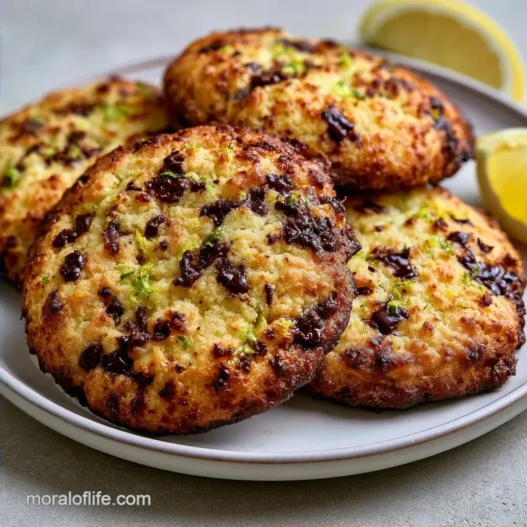 Lemon Chocolate Chip Cookies with Honey