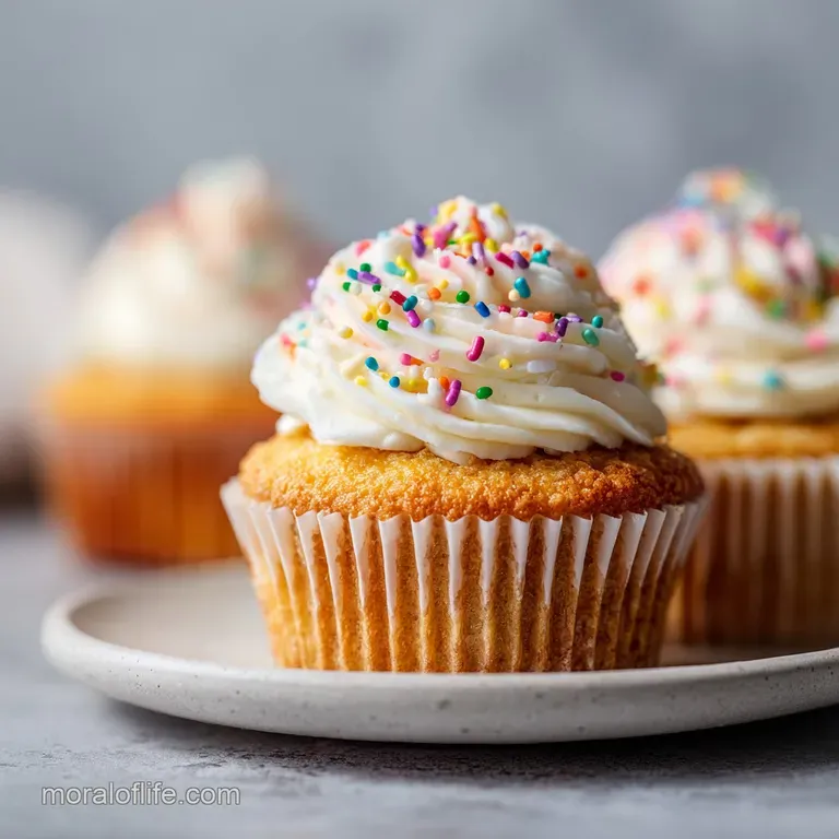 Moist Vanilla Cupcakes: Fluffy and Buttery