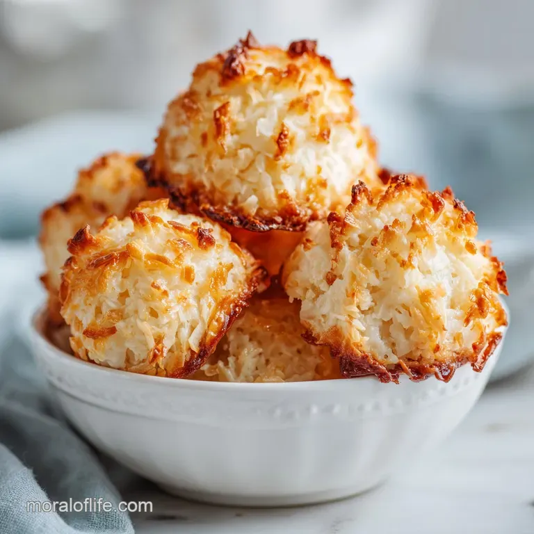 No Bake Salted Caramel Coconut Macaroons