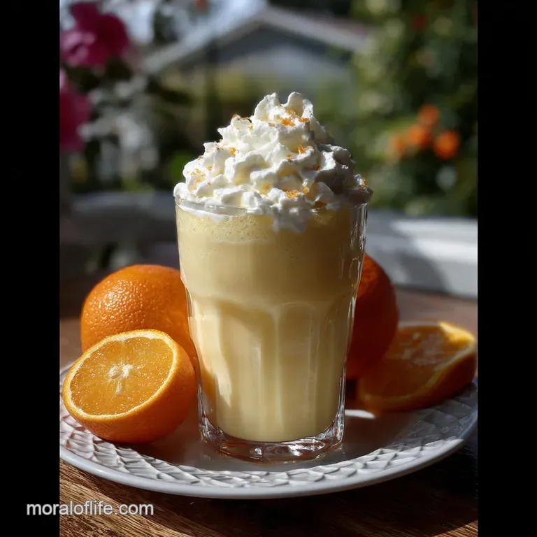 Velvety Homemade Orange Julius