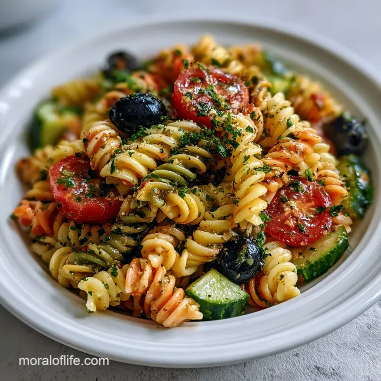 Pasta Salad For A Crowd: Healthy and Zesty