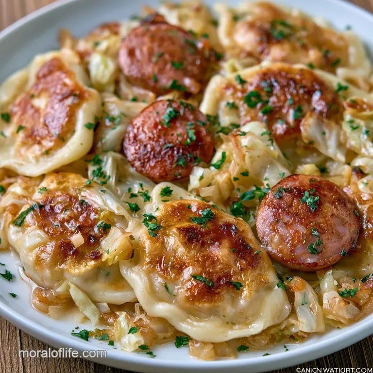 One-Pan Pierogies and Kielbasa: Crispy and Golden