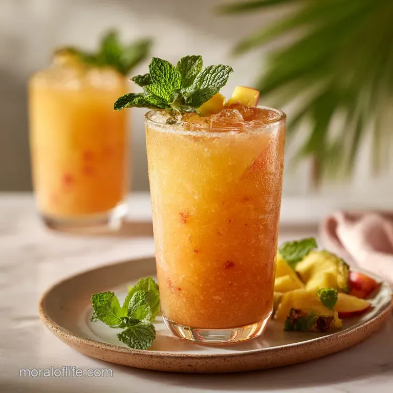 Pineapple Peach Agua Fresca Recipe