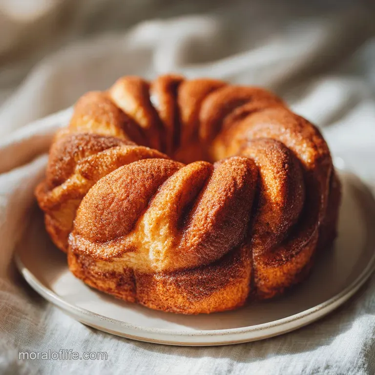 A thick slice of cinnamon swirl bread, perfectly textured, arranged on a rustic wooden board with a sprinkle of sugar.