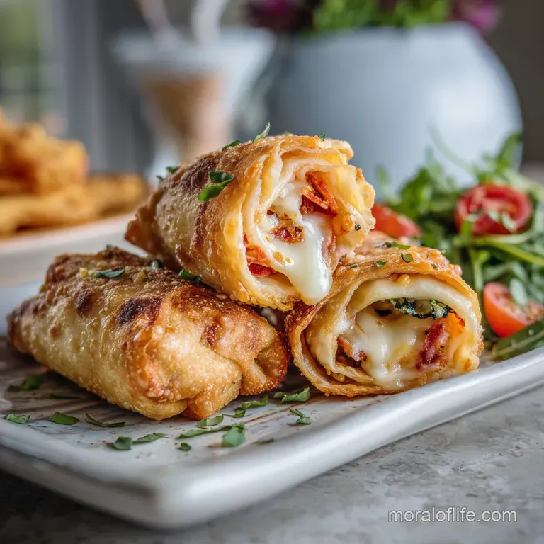 Pizza Egg Rolls: Golden & Crispy