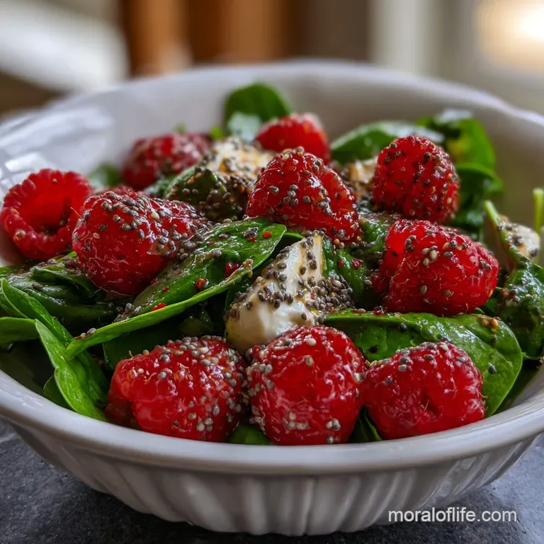 A single serving of the salad artfully arranged with a delicate balance of colors and textures, showcasing the fresh ingre...