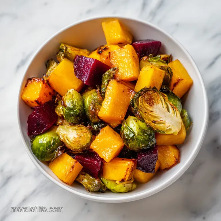 Roasted Winter Vegetable Salad: Caramelized