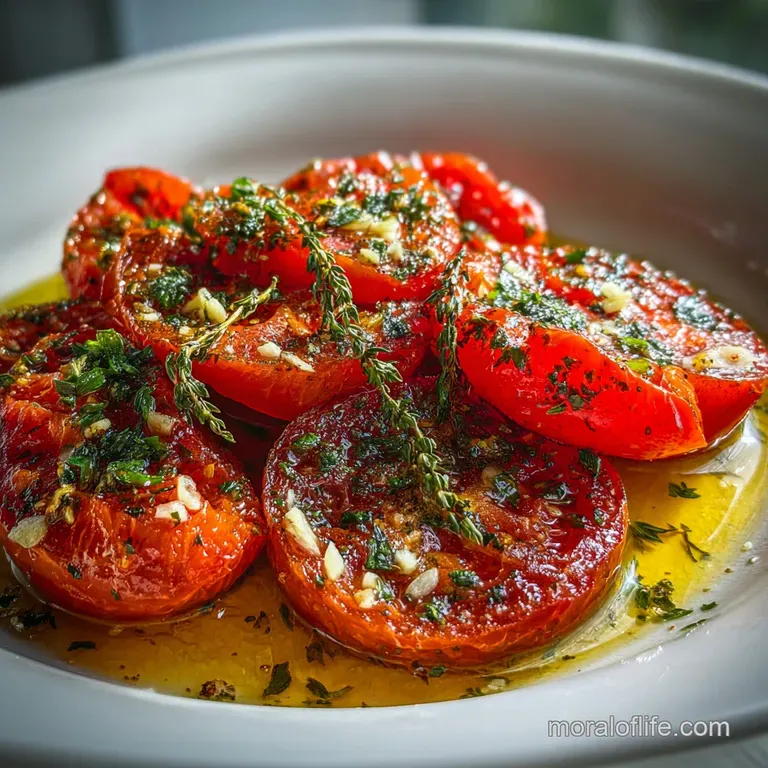 Roma Tomato Recipe with Garlic and Herbs
