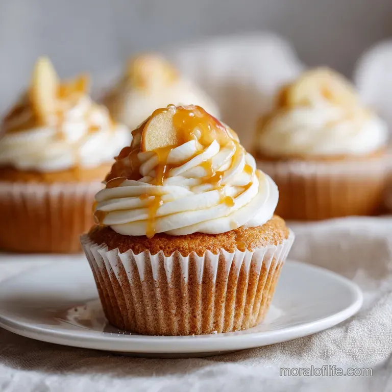 Salted Caramel Apple Cupcakes: Moist and Spiced