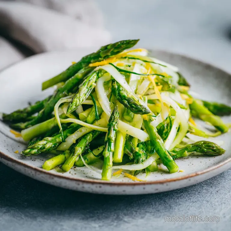 Shaved Asparagus Salad with Lemon Dressing