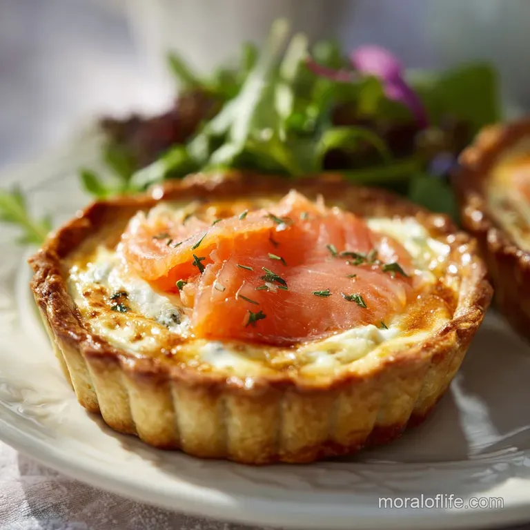 Smoked Salmon Tart: Elegant Puff Pastry