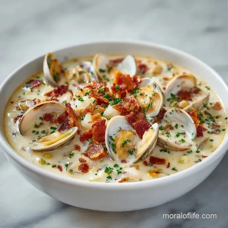 Elegant white bowl of creamy white soup topped with bright green chives and served with golden toasted bread.
