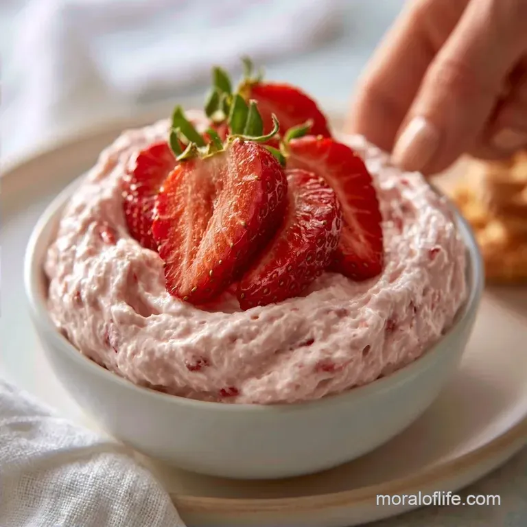 Strawberry Cream Cheese Dip with Greek Yogurt