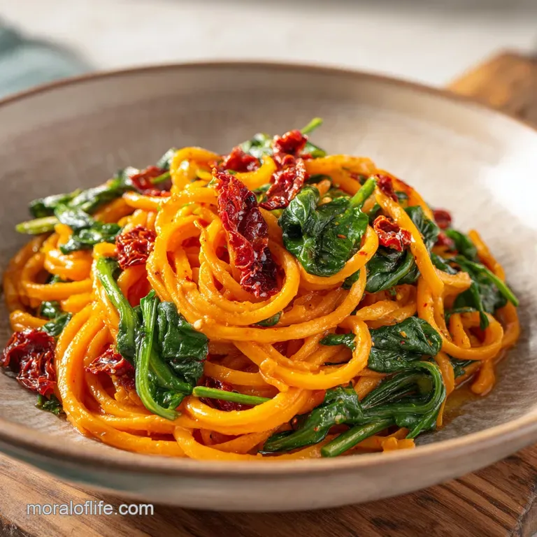 Tuscan Linguine with Sun Dried Tomato Cream Sauce