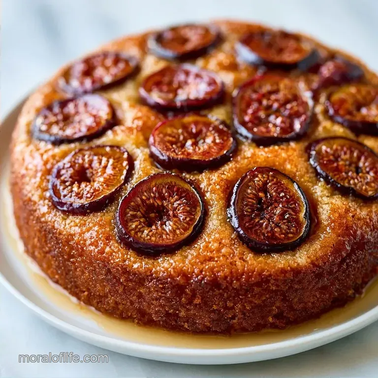Upside Down Almond Fig Cake with Fresh Figs