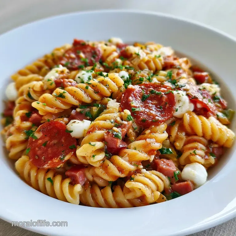 Zesty Italian Pasta Salad: Tangy and Fresh